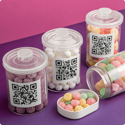 QR Code Labels - Mobile View - labelprint.com