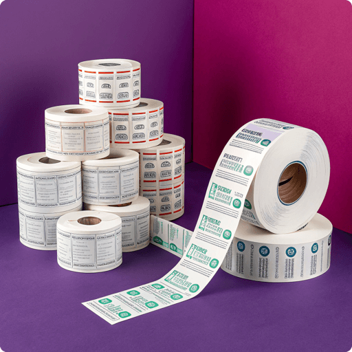 Inventory Labels on Rolls - Mobile View - labelprint.com