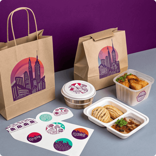 Street Food Labels - Mobile View - labelprint.com