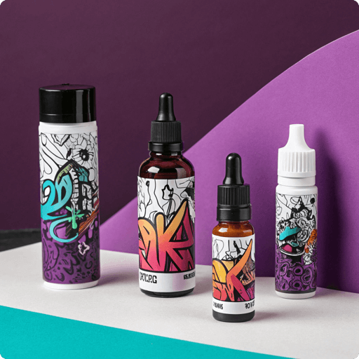 Vape Labels - Mobile View - labelprint.com